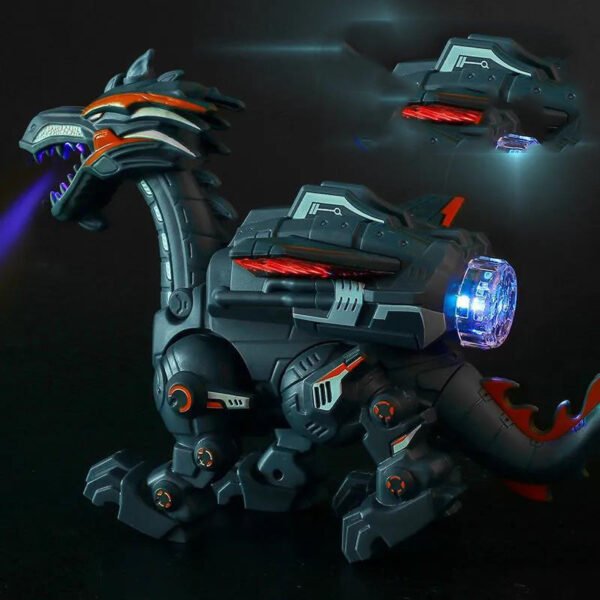 Electric Spray Mechanical Dinosaur Toy Model Multifunctional Sound And Light Toy - Image 5