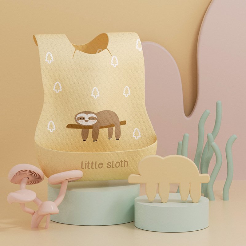 Baby Eating Absorbent Children Wash-free Disposable Bib - Image 4