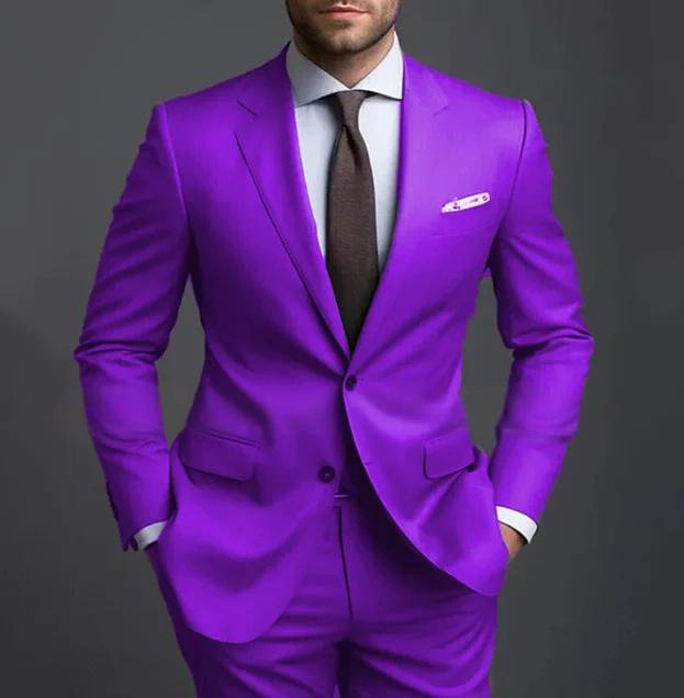 Business Casual Men's Fashion Suit Two-piece Suit - Image 6