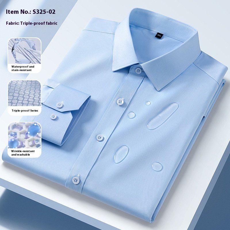 Three-proof Long-sleeved Shirt Men's Clothing - Image 3