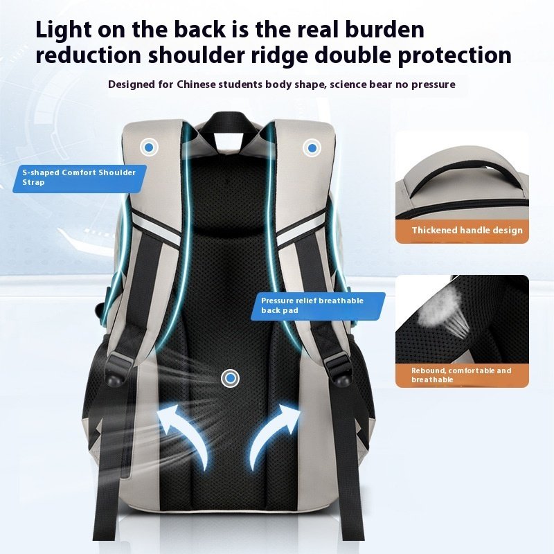 Large Capacity Oxford Student's Schoolbag - Image 5