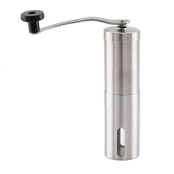 Home Portable Manual Coffee Grinder, Stainless Steel with Ceramic Burr Bean Mill - Image 2