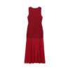 New Summer Knitted Stitching Long Sleeveless Dress