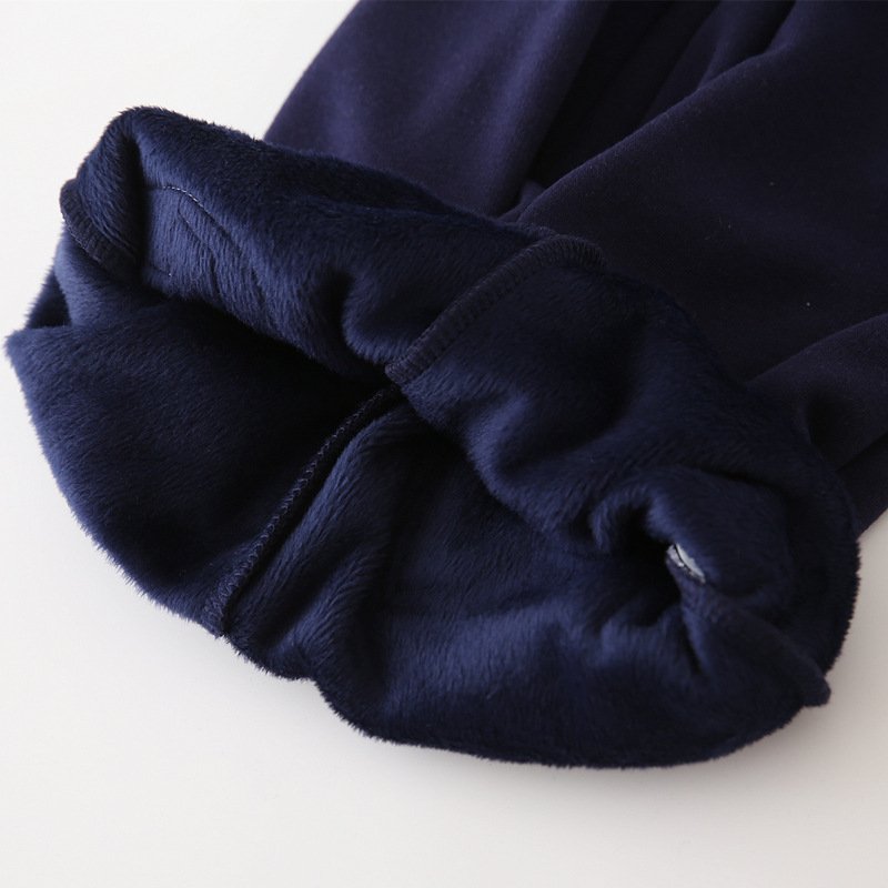 Boys' Letter Embroidered Plus Velvet Pants - Image 3