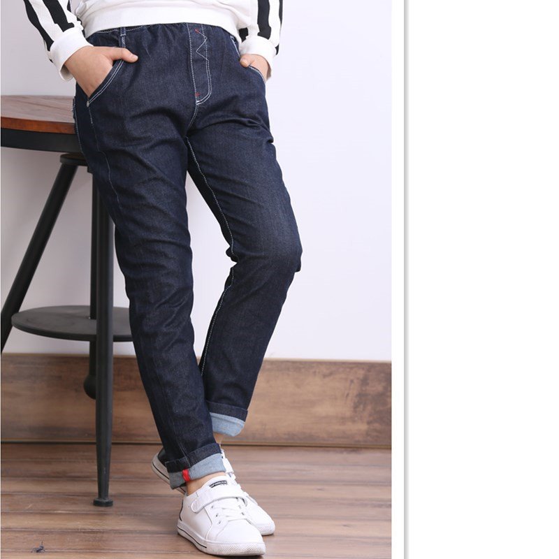 Boys' Jeans With Thick Fleece - Image 3