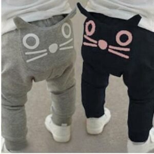 Spring and Autumn Boys and Girls Baby Cartoon Harem Pants