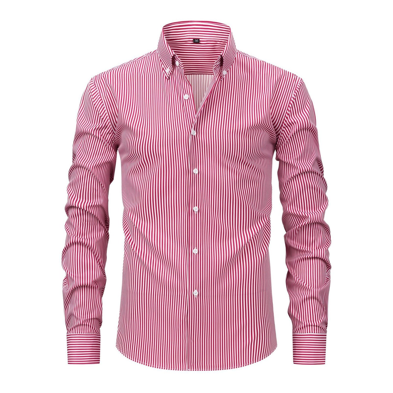 Non-ironing Anti-wrinkle Business Casual Striped Long-sleeved Men's Shirt