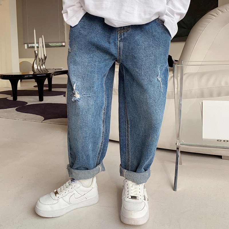 Children's Wear Big Boy's Fleece And Thick Trousers - Image 5