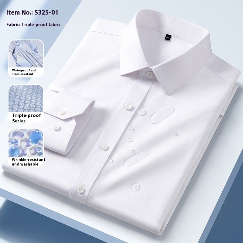Three-proof Long-sleeved Shirt Men's Clothing - Image 10