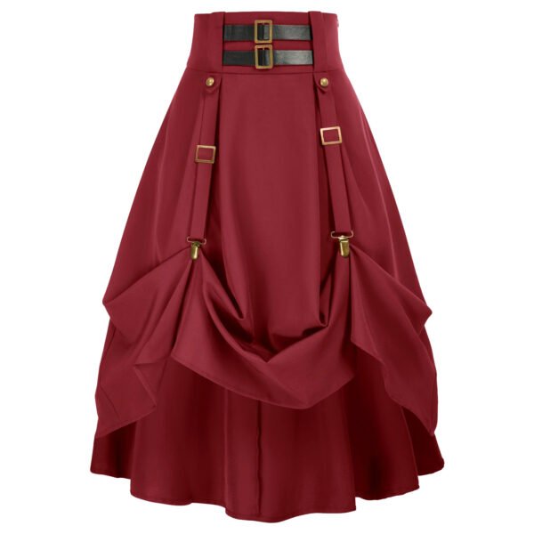 Medieval Costume Women's Steambeer Festival Punk Skirt - Image 4