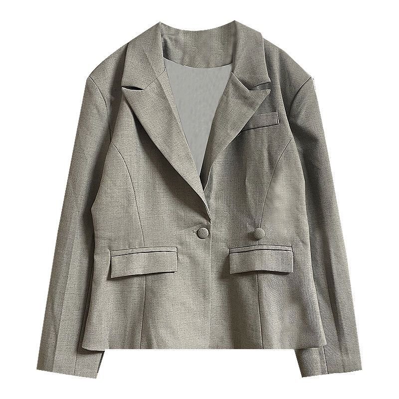 Women's Solid Color Fashion Western Style Temperament Coat - Image 5