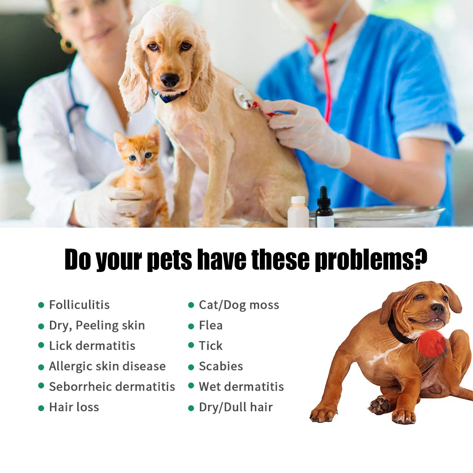 Pet Hair Care Relieve Skin Itching Hair Fluffy Soft Care Solution - Image 4