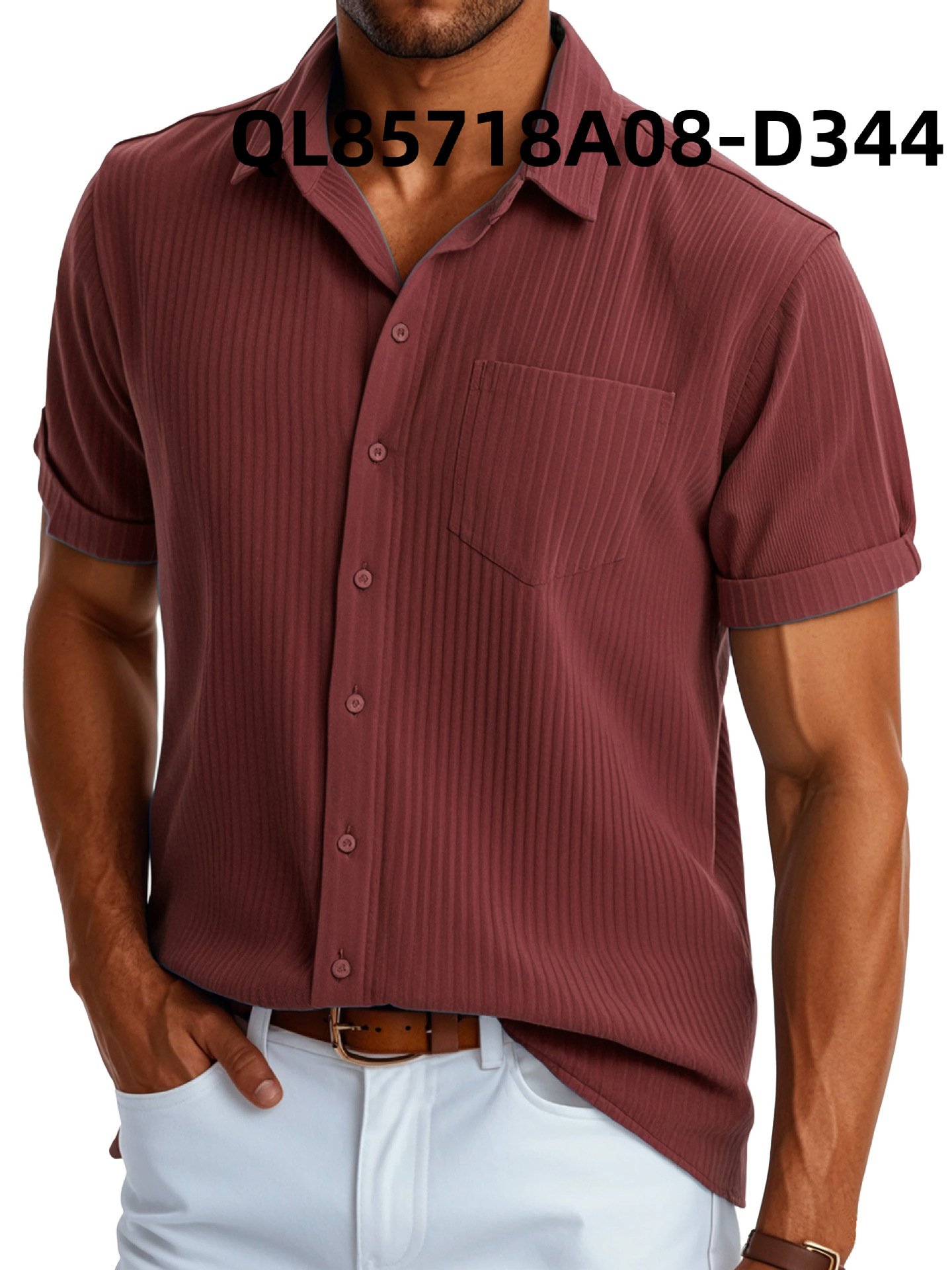 Men's Loose Trendy Short Sleeve Lapel Shirt - Image 9