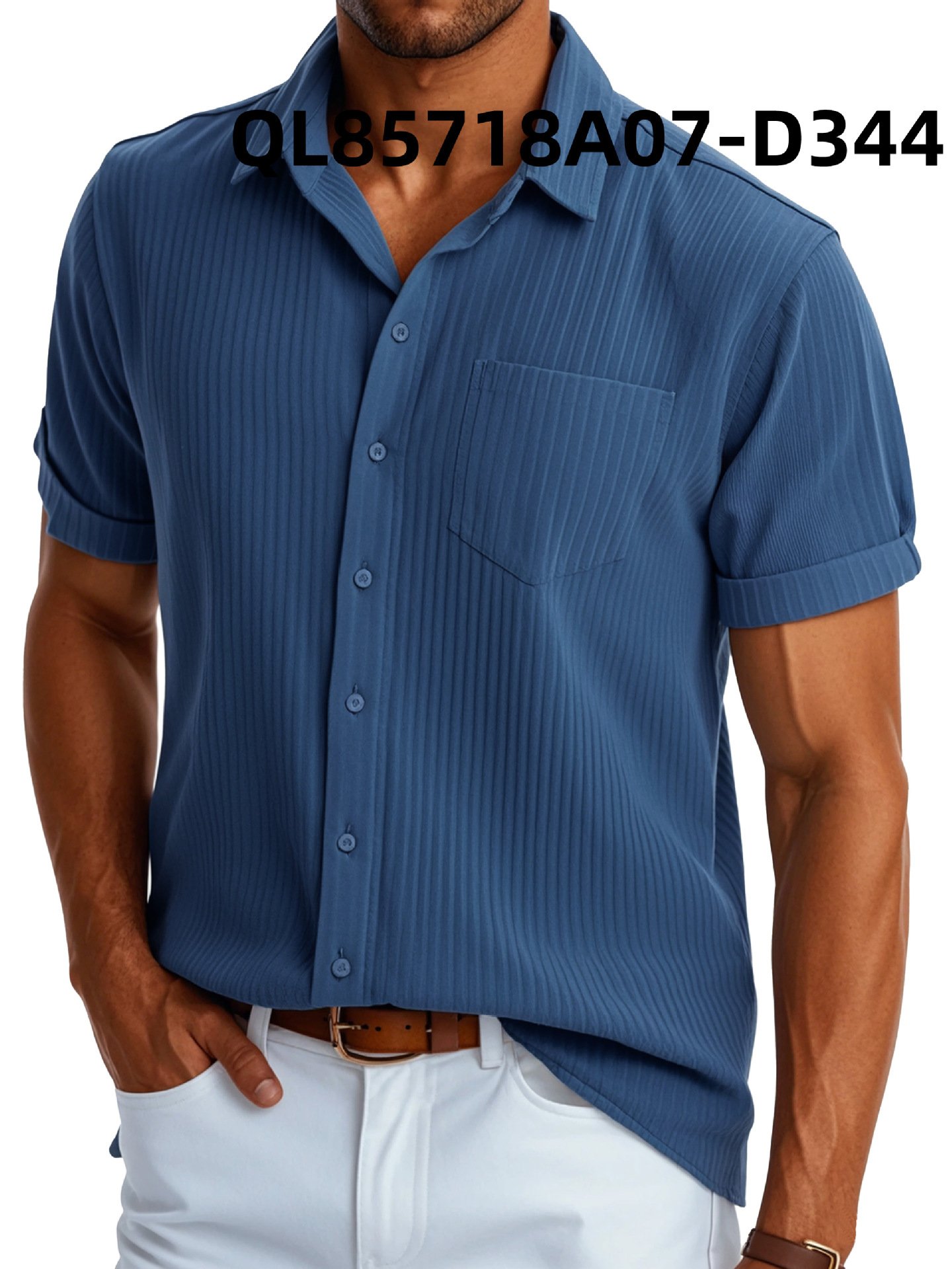 Men's Loose Trendy Short Sleeve Lapel Shirt - Image 10