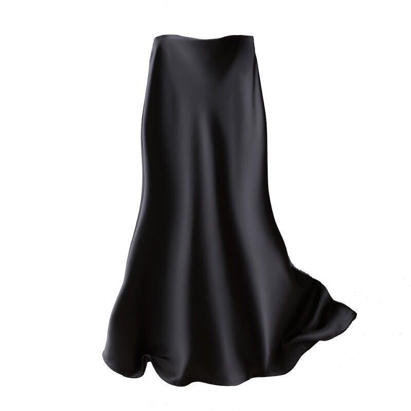 Printed Elastic Waist Slimming Large Hem Skirt - Image 5
