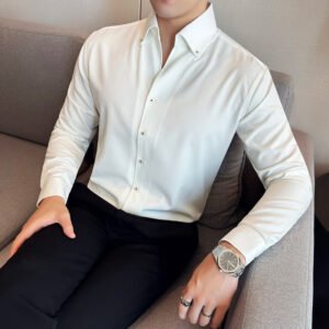 Men's Long-sleeved Denim Shirt