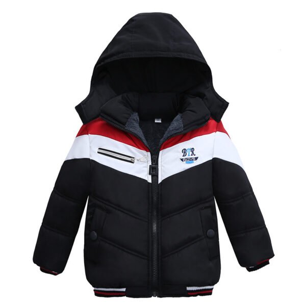 Long Sleeved Hooded Padded Jacket For Boys - Image 5