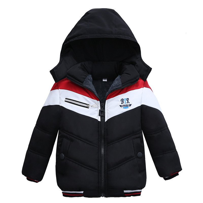 Long Sleeved Hooded Padded Jacket For Boys - Image 5