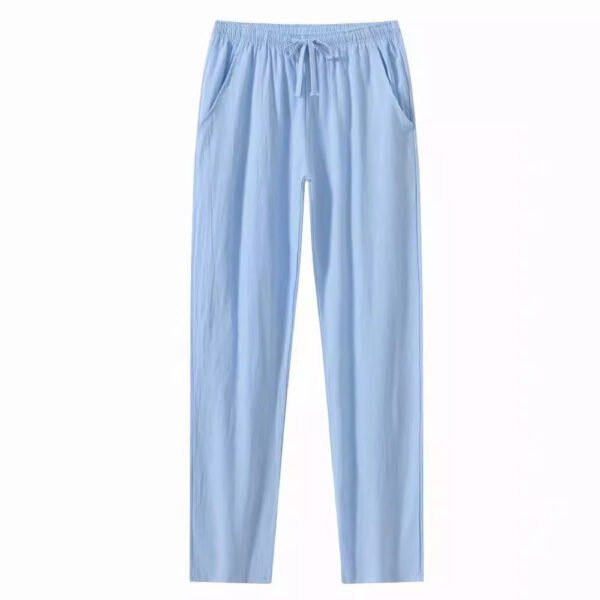 Cotton And Linen Beach Pants Men's Loose Casual - Image 5