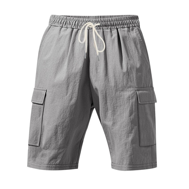 Men's Air-permeable Beachwear Linen Loose Multi-pocket Casual Shorts - Image 5