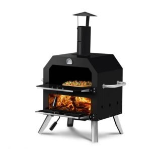 Outdoor Pizza Oven Wood Fired 2-Layer Pizza Ovens Outside Pizza Maker With Stone