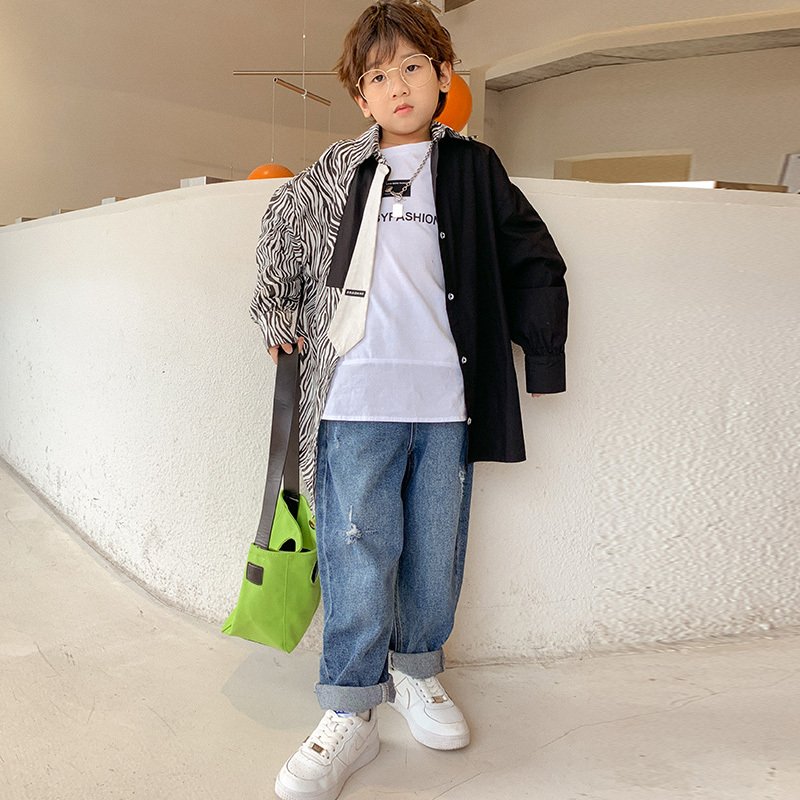 Children's Wear Big Boy's Fleece And Thick Trousers - Image 2