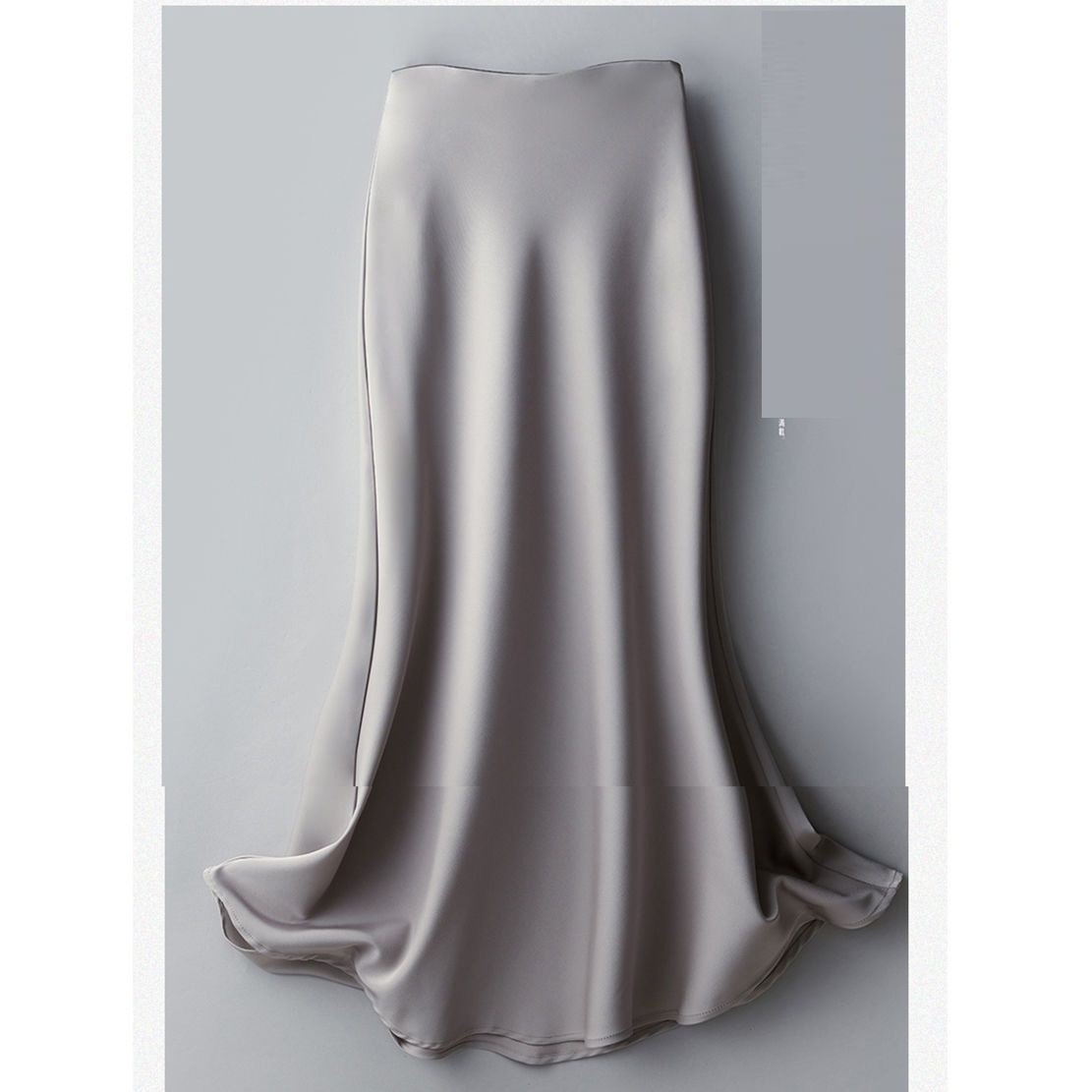 Printed Elastic Waist Slimming Large Hem Skirt - Image 3