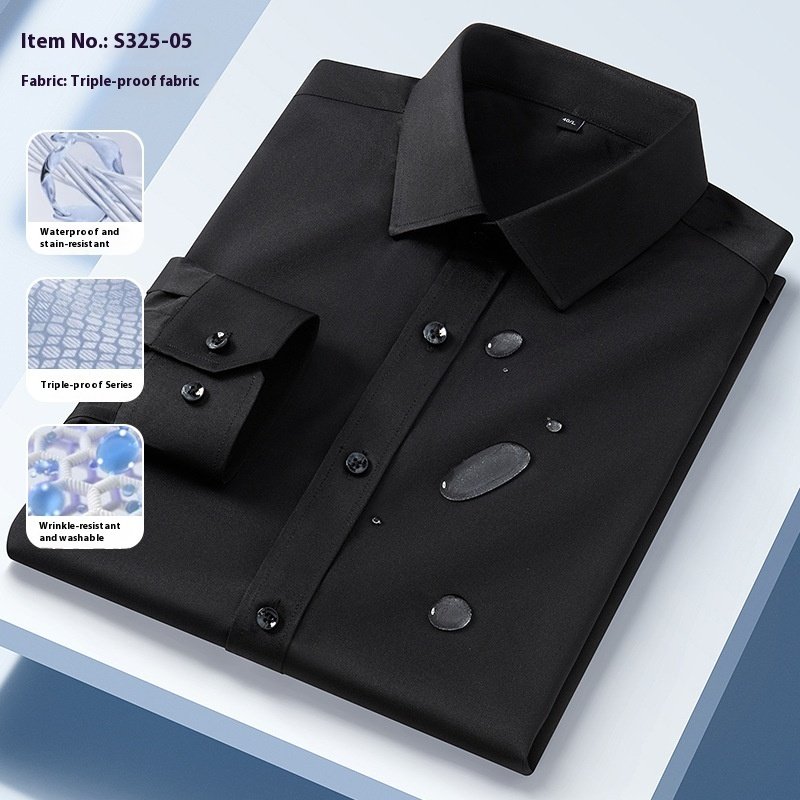 Three-proof Long-sleeved Shirt Men's Clothing - Image 2