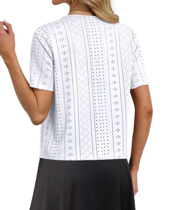 Women's Front Lace Up Short Top Shawl - Image 3