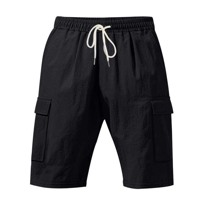Men's Air-permeable Beachwear Linen Loose Multi-pocket Casual Shorts - Image 3
