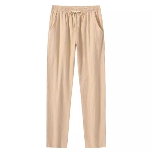 Cotton And Linen Beach Pants Men's Loose Casual - Image 8