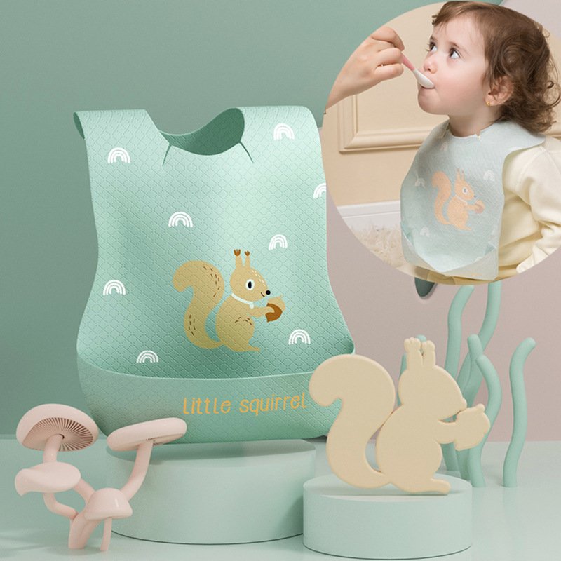 Baby Eating Absorbent Children Wash-free Disposable Bib - Image 6