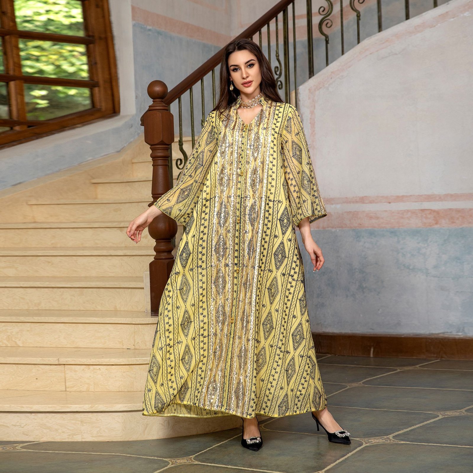 Women's Fashion Dress Dubai Robe - Image 8