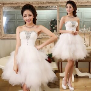 Party Small Dress-Banquet Tube Top Dress Short