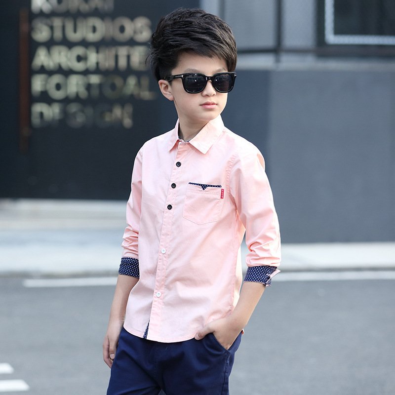 Student Spring And Autumn Trendy Fan Lapel Polka Dot Shirt - Image 4