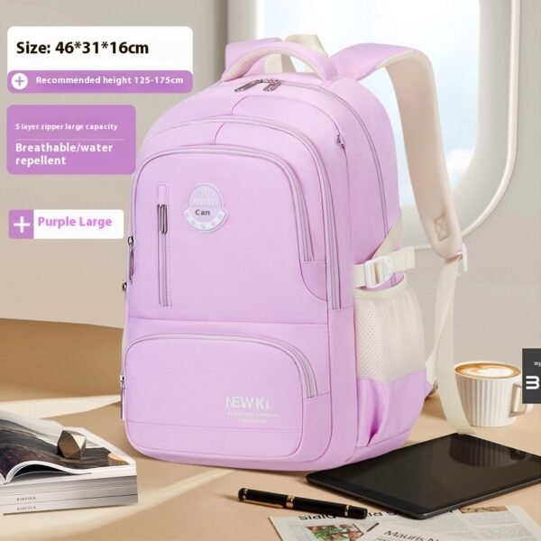 Large Capacity Oxford Student's Schoolbag - Image 3