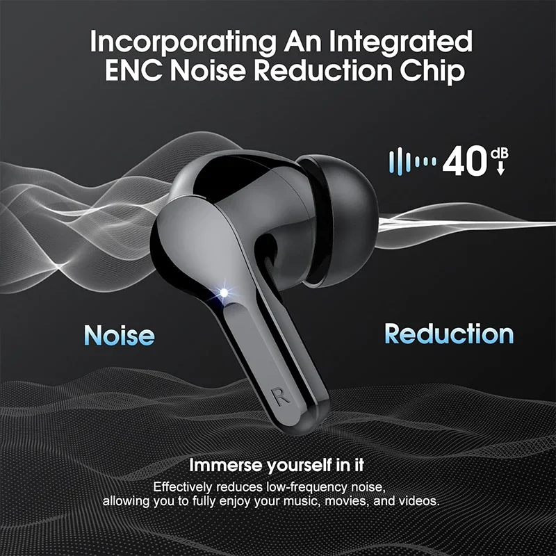 New Wireless Earbuds HiFi Stereo Headphones BT5.3 with ENC Noise Cancelling 48H LED Display Ear Buds IP7 Waterproof Earphones - Image 5