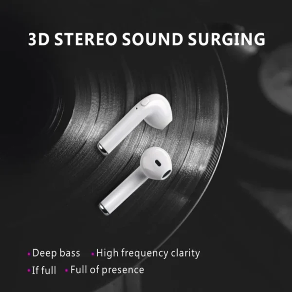 New TWS Earphone Wireless Bluetooth 5.0 Headphones Waterproof Sport Headsets Noise Reduction Earbuds with Mic - Image 3
