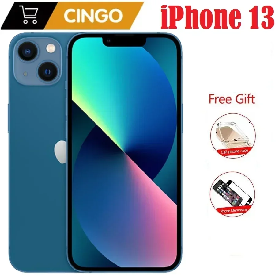 Original iPhone 13 128GB/256GB ROM Unlocked A15 Chip IOS 5G Smartphone Face ID 6.1" OLED Screen iphone 13 cellphone