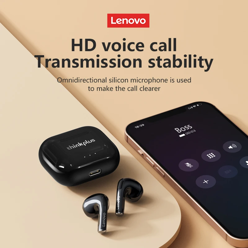 Lenovo LP40 II Earphones Original LP40 plus TWS Wireless Bluetooth 5.3 Headphones Sport Noise Reduction Touch Control Earbudss - Image 2