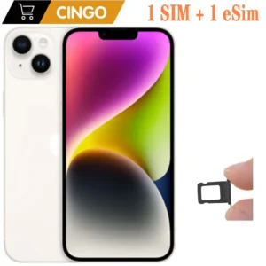 iPhone 14 6GB RAM 128GB /256GB GB ROM A15 5G 1 SIM+ 1 eSIM 6.1" OLED Face ID NFC