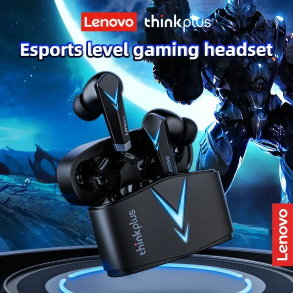 Original Lenovo LP6 TWS Gaming Earbuds Noice Cancelling Wireless Earphone HIFI Music Bluetooth Headphones with Dual Mode Headset - Image 3