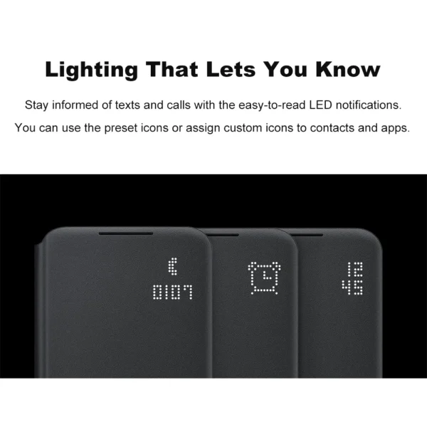 Original Samsung Galaxy S22Plus Smart LED View Cover Card Storage (antibacterial) genuine S22+ Smart LED View Cover - Image 5