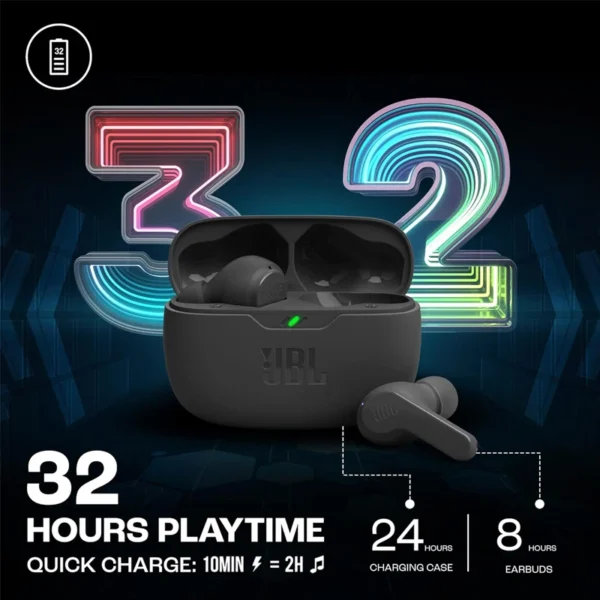 JBL WAVE BEAM Bluetooth Earphones Support APP True Wireless TWS Active Noise Cancellation Headphones JBL Vibe Beam Earbuds - Image 2