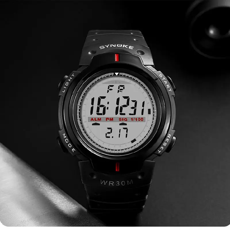 SYNOKE Men Electronic Watch Sports For Men Waterproof Luminous Multi Function Outdoor Mountaineering Large Screen Electronic Wat - Image 4